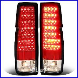 DOT Red Clear Lens LED Back Tail Lights Pair For Nissan D21 Hardbody 1986-1997