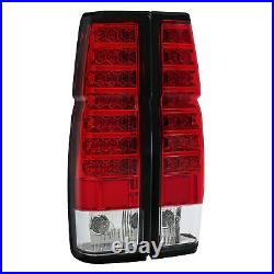 DOT Red Clear Lens LED Back Tail Lights Pair For Nissan D21 Hardbody 1986-1997