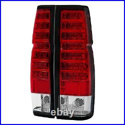 DOT Red Clear Lens LED Back Tail Lights Pair For Nissan D21 Hardbody 1986-1997