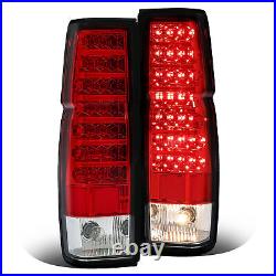 DOT Red Clear Lens LED Back Tail Lights Pair For Nissan D21 Hardbody 1986-1997