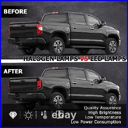 DRL LED Tail Lights Rear Brake Lamps For Toyota Tundra 2014 2015 2016 2017-2021