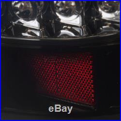 Dark Smoke 09-17 Ram 1500 2500 3500 Glossy Black Brake Lamps LED Tail Lights