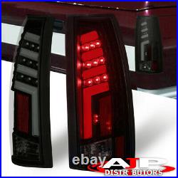 Dark Smoke Tube LED Tail Lights Lamps For 1988-1998 Chevy C10 C1500 K1500 C/K