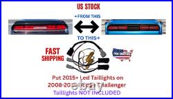 Dodge Challenger 2008 -2014 To 2015 + Led Srt Taillight Conversion Harness