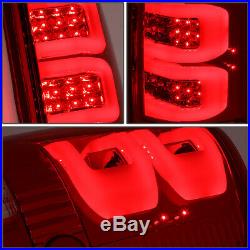 Dual Led C-tube Barfor 04-08 Ford F150 Lobo Tail Light Rear Brake Lamps Red