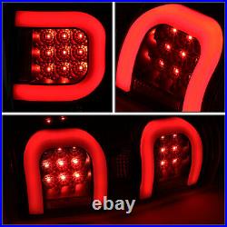 Dual Led C-tube Barfor 09-14 Ford F150 Tinted Housing Tail Light Brake Lamps