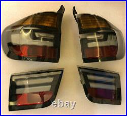 E70 Facelift Tail Light Set for BMW X5 X5M 2007-2013 Smoked LED