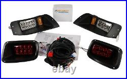 EZGO TXT LED Light Kit Adjustable Headlights / Tail Lights 96-13 G&E Golf Cart