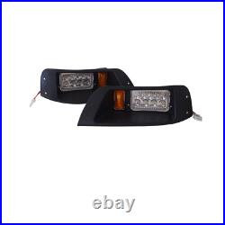EZGO TXT LED Light Kit Adjustable Headlights / Tail Lights 96-13 G&E Golf Cart