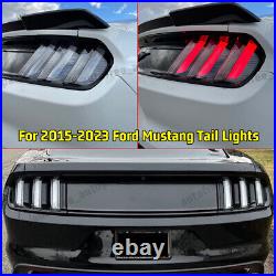 Euro Style LED Tail Lights For 2015-2023 Ford Mustang Sequential Turn Signals