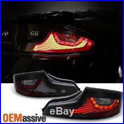 Exclusive Black Smoked 2006 2007 G35 2 Door Coupe Skyline 35GT LED Tail Lights