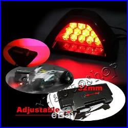 F1 style 12 LED Rear Tail Brake Stop Light 3rd Red Strobe safety Fog Lamp Bumper