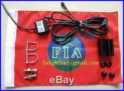 FIA 2PCS LED 4FT Whip Lights Multi-color Antenna Strobe Flagpole Tail BLUEBOOTH