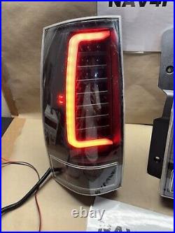 FIT 2007-2014 Chevy Suburban Tahoe GMC Yukon Clear Led Tail Light Pair #T280