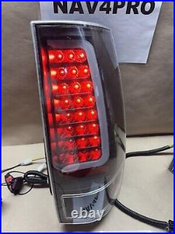 FIT 2007-2014 Chevy Suburban Tahoe GMC Yukon Clear Led Tail Light Pair #T280