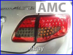 FIT 2008-2010 Toyota Coralla Altis Led Rear Tail light Lamps Red Black Color