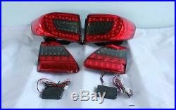 FIT 2011-2013 Toyota Corolla Altis Led Rear Tail light Lamps Red Black Color