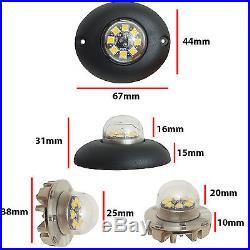 FLASHING LED HIDE AWAY STROBE LIGHTS BEACON Truck, Trailer, Dumper, JCB, Tractor