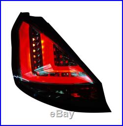 FORD FIESTA Mk7 Facelift (2013-) SMOKED LED LIGHT BAR REAR TAIL LIGHTS