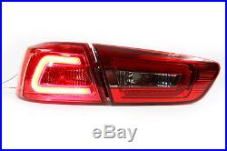 FOR Mitsubishi Evolution 10 EVO X LANCER EX 2008-15 LED REAR TAIL LIGHT RED LAMP