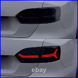 FULL LED Sequential Smoked Tail Lights for Jetta 2011-2014 Rear Brake Lamps L+RH