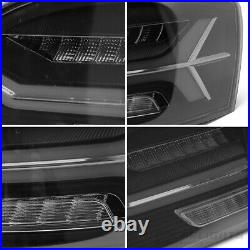 FULL LED Sequential Smoked Tail Lights for Jetta 2011-2014 Rear Brake Lamps L+RH