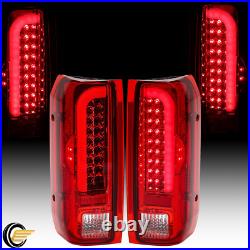 FULL LED Tail Lights Rear Lamps For Ford F150 F250 F350 Bronco 90-97 96 Pair