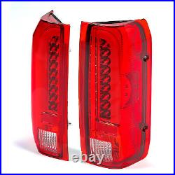 FULL LED Tail Lights Rear Lamps For Ford F150 F250 F350 Bronco 90-97 96 Pair