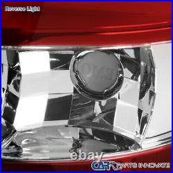 Fit 00-06 Chevy Suburban Tahoe GMC Yukon Red/Clear LED Bar Tail Brake Lights