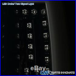 Fit 00-06 Suburban Tahoe Yukon XL Glossy Black LED Light Bar Smoke Tail Lights