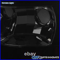 Fit 00-06 Suburban Tahoe Yukon XL Glossy Black LED Light Bar Smoke Tail Lights