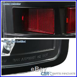 Fit 02-06 Dodge Ram 1500 2500 3500 Pickup Black LED Tail Lights Rear Lamps Pair