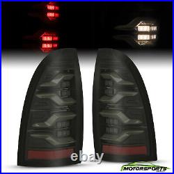 Fit 05-15 Toyota Tacoma LUXX-Series LED Tail Lights Repalcement Alpha-Black