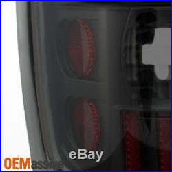 Fit 1994-2001 Dodge Ram 1500 2500 3500 Black Smoked LED Tail Lights Replacement