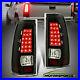 Fit 1999-2002 Chevy Silverado/1999-2006 GMC Sierra Black LED Tail Lights