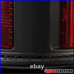 Fit 1999-2002 Chevy Silverado GMC Sierra Black LED Tail Lights Brake Lamps 99-02