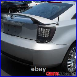 Fit 2000-2005 Toyota Celica Rear LED Tail Lights Brake Lamps Black/Smoke 00-05