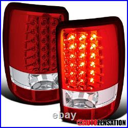 Fit 2000-2006 Chevy Tahoe Suburban GMC Yukon Denali LED Tail Lights Red 00-06