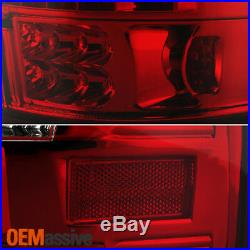 Fit 2004 2005 2006 2007 2008 Ford F150 LOBO LED Tube Red Clear Tail Lights Lamps