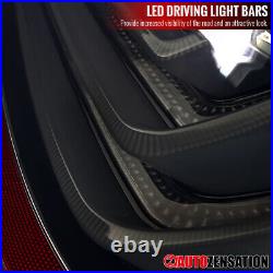Fit 2004-2007 BMW E60 525i 530i 550i Black Smoke LED Bar Tail Lights Brake Lamps