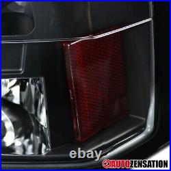 Fit 2005-2008 Dodge Charger R/T SXT Black LED Tail Lights Brake Lamps 05-08