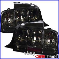 Fit 2005-2009 Ford Mustang GT Shellby Smoke Tail Lights Sequential Signal Lamps