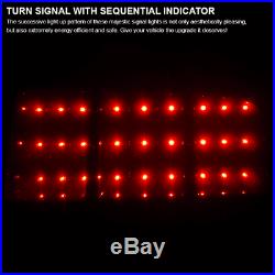 Fit 2005-2009 Mustang LED Sequential Signal Tail Lights Brake Lamps Red/Smoke