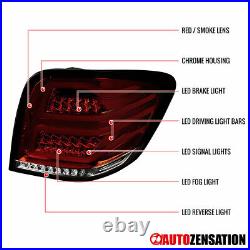 Fit 2006-2011 Mercedes Benz W164 ML350 ML500 ML63 Red/Smoke Full LED Tail Lights