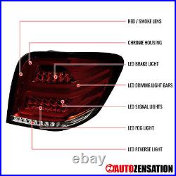 Fit 2006-2011 Mercedes Benz W164 ML350 ML500 ML63 Red/Smoke Full LED Tail Lights