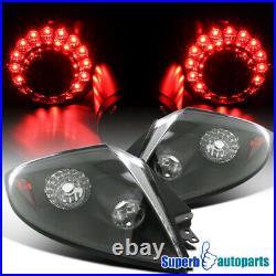 Fit 2006 -2011 Mitsubishi Eclipse LED Tail Lights Black Replacement