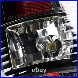 Fit 2007-2008 Dodge Ram 1500 2500 3500 Slick Black LED Tail Lights Brake Lamps