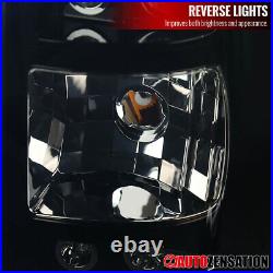 Fit 2007-2012 Chevy Avalanche Glossy Black Smoke LED Brake Tail Lights 07-12