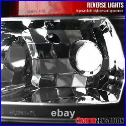 Fit 2007-2014 GMC Sierra 2500HD 3500HD Black LED Tail Lights Brake Lamps 07-14