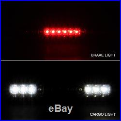 Fit 2008-2016 Ford F250/350/450/550 Black Smoke LED Tail Light+3Rd Brake Light
